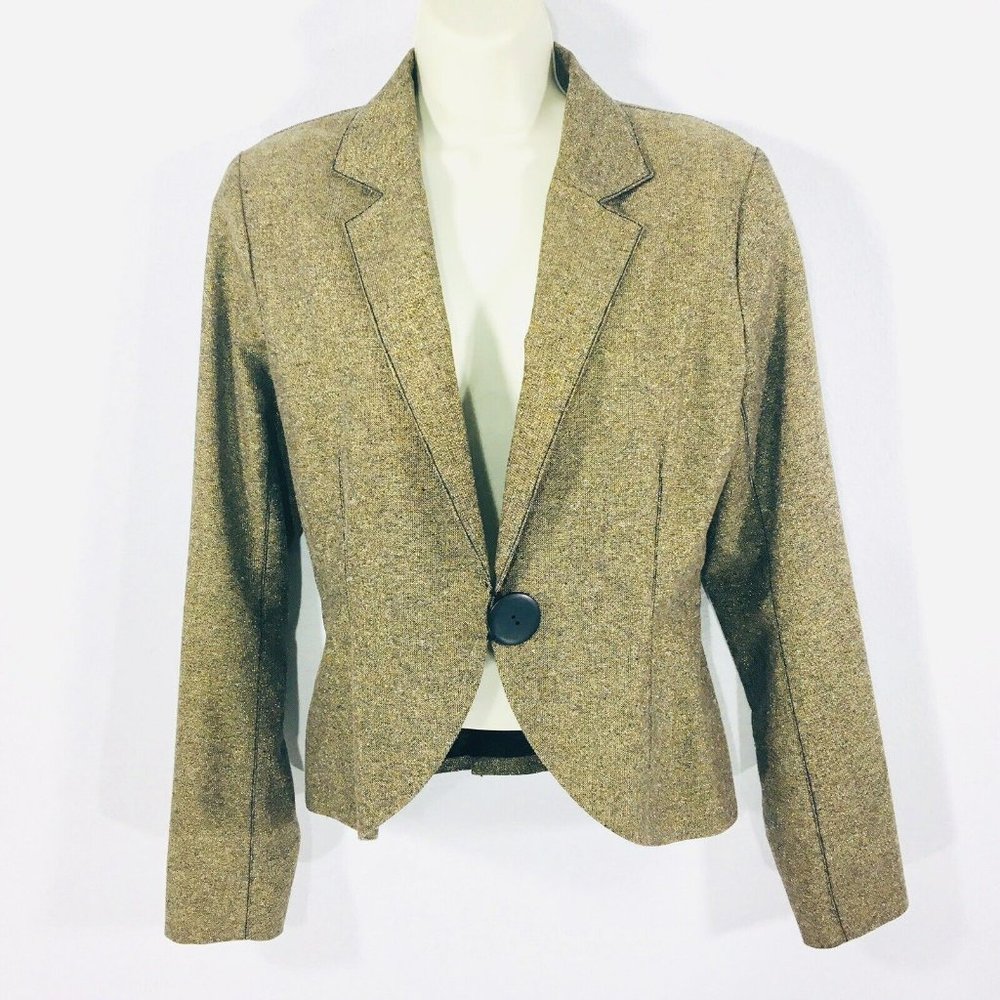 Laurie Foon New Zealand Jacket Sz 14 Wool Blend Vtg Dead Stock